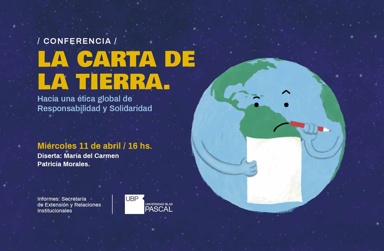 Conferencia La carta de la tierra  Universidad Blas Pascal