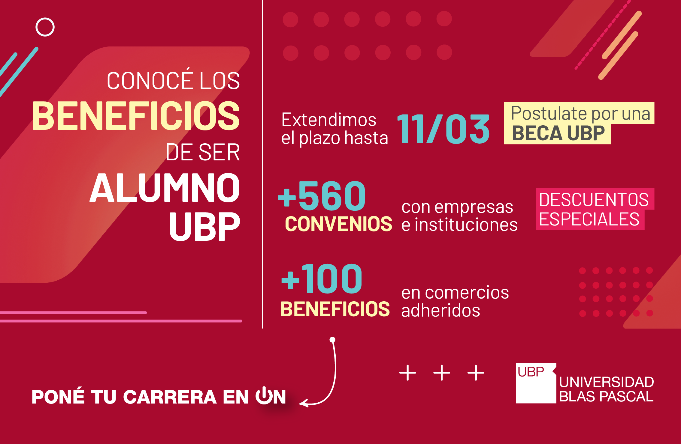 ¡Conocé los beneficios de ser parte de la UBP!