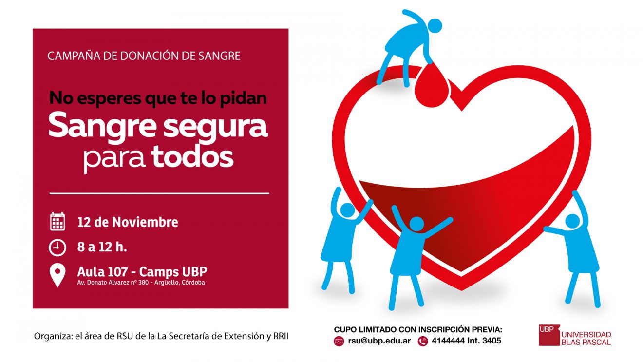 Campaña De Donación Sangre Segura Para Todos