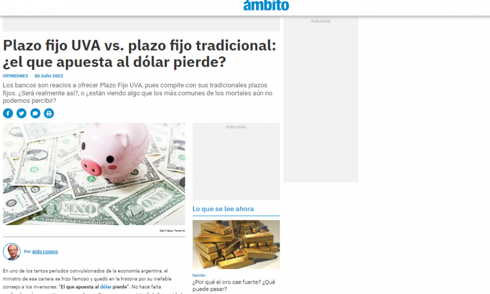 107 Plazo Fijo Uva Vs Plazo Fijo Tradicional ¿el Que Apuesta Al Dólar Pierde 6876